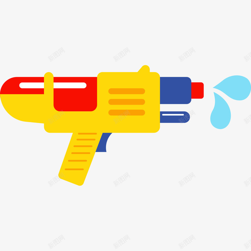 卡通小孩子玩具手枪png免抠素材_88icon https://88icon.com 卡通 小孩子 手枪 玩具