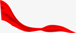 红色活动丝带装饰素材
