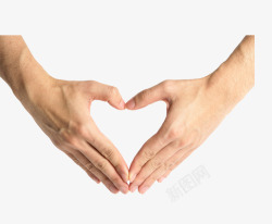 手势爱心形状素材