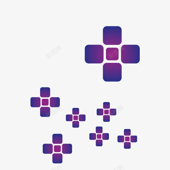紫色方块花组合png免抠素材_88icon https://88icon.com 排列 方块 组合 花纹