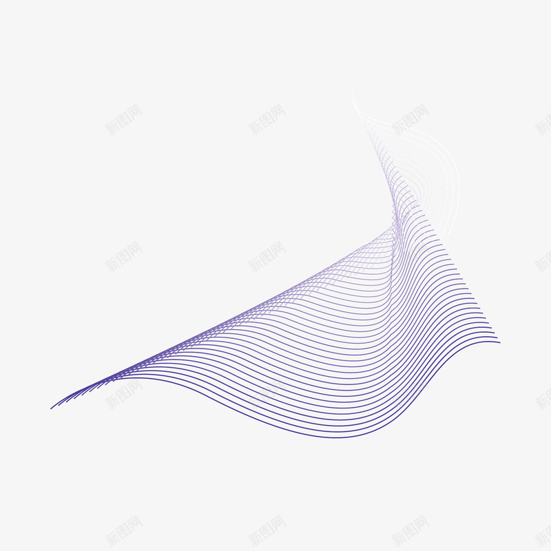 紫色扭曲立体线条曲线png免抠素材_88icon https://88icon.com 扭曲 曲线 立体 紫色 线条