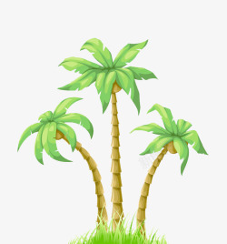 棕榈树夏季插图素材