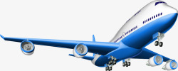 春运交通蓝色飞机高清图片