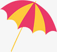 夏季手绘海报雨伞素材