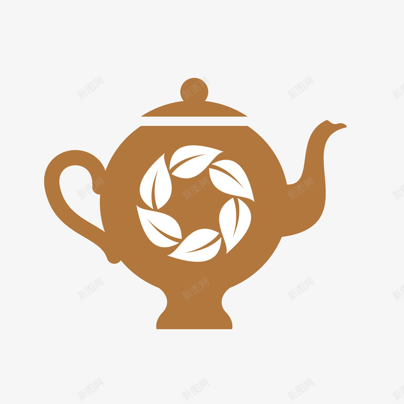 茶壶png免抠素材_88icon https://88icon.com 壶 棕色 水壶 茶叶 茶壶