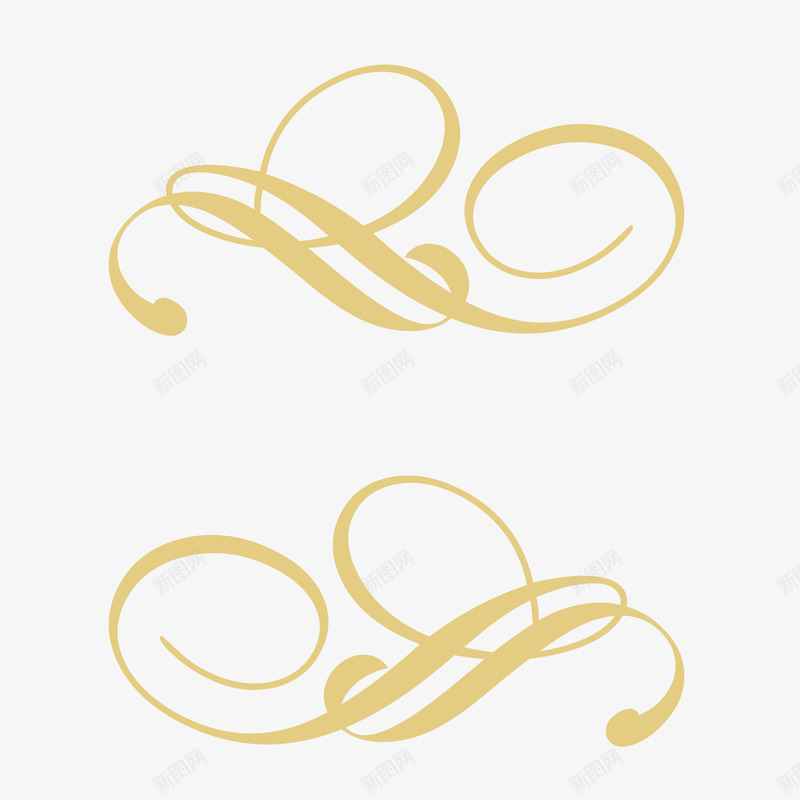 金色装饰花纹png免抠素材_88icon https://88icon.com 曲线装饰 欧式线条 矢量金色线条 金色 金色装饰