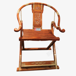 老爷椅子檀木古代椅子高清图片