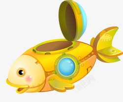 玩具潜艇卡通鱼潜艇高清图片