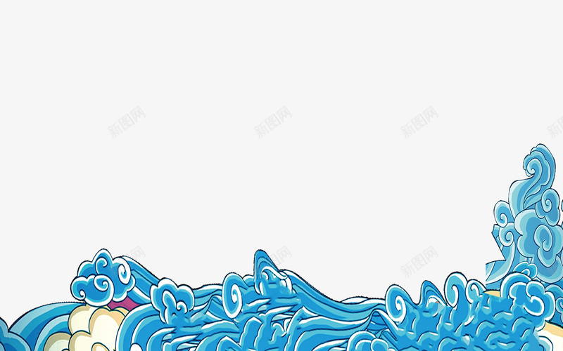 古代画中的海浪png免抠素材_88icon https://88icon.com 大海 波浪 海浪 海浪纹样