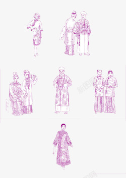 中国古代传统服饰素材