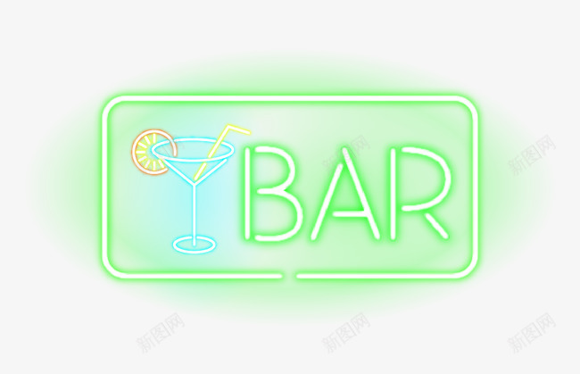 炫酷绿色霓虹灯bar酒吧标志png免抠素材_88icon https://88icon.com bar 标志 绿色 绿色标志 酒吧 酒吧标志