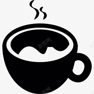 咖啡烘焙热咖啡杯的图标图标