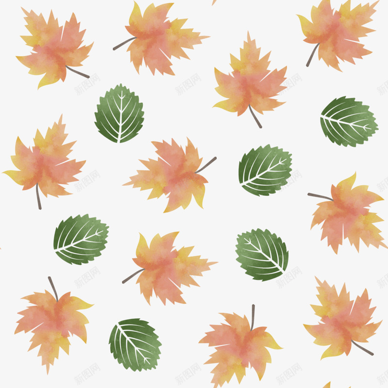 秋天树叶底纹png免抠素材_88icon https://88icon.com 叶子 小清新底纹 平铺树叶 树叶 植物 黄色叶子