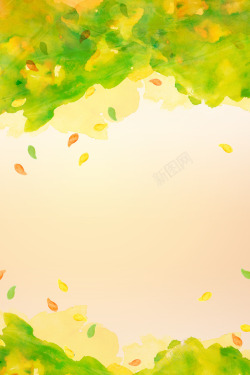 秋天叶子背景1素材