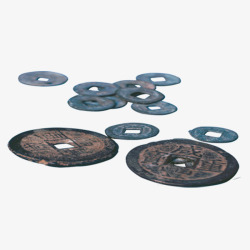 中国古代货币片素材