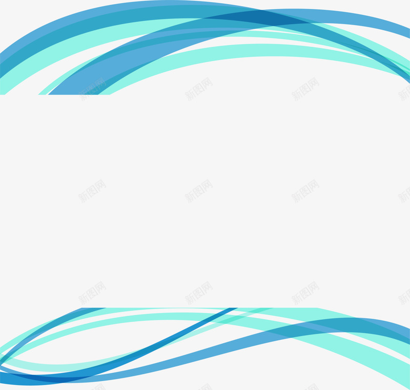 蓝色曲线线条png免抠素材_88icon https://88icon.com 交织线条 曲线 波形花纹 海浪 纹理 蓝色线条 边框纹理
