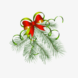 绿枝手绘圣诞礼物高清图片