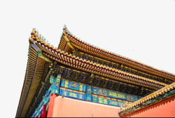 古代古典故宫角楼屋檐元素素材