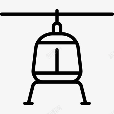 无人飞机短舱直升机图标图标