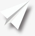 纸飞机白色飞翔白色纸飞机图标图标