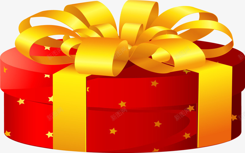 圣诞节圣诞礼物盒png免抠素材_88icon https://88icon.com 圣诞礼物 圣诞礼物盒 圣诞节 红色礼盒 金色丝带 金色蝴蝶结
