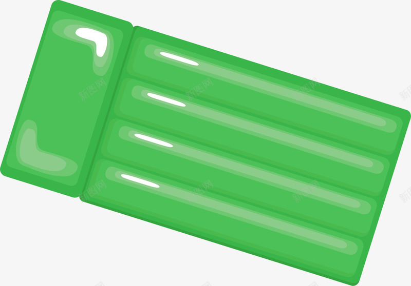 绿色卡通闪耀充气床png免抠素材_88icon https://88icon.com 儿童玩具 卡通充气船 游戏 游泳池 玩耍 童年 童趣 绿色充气船
