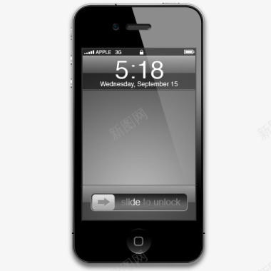 黑色手机边框苹果iphone4手机黑色图标图标
