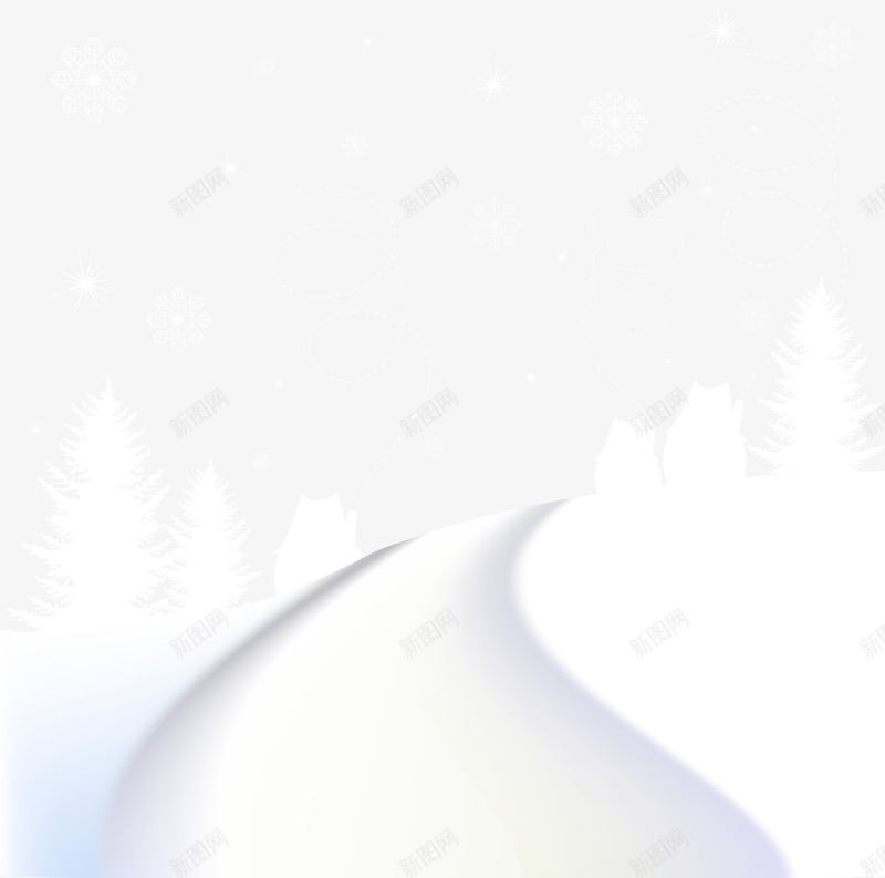 白色冬季景观png免抠素材_88icon https://88icon.com 冬季风景 玩雪 白色 背景装饰 雪 雪坡