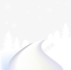 外出玩雪白色冬季景观高清图片