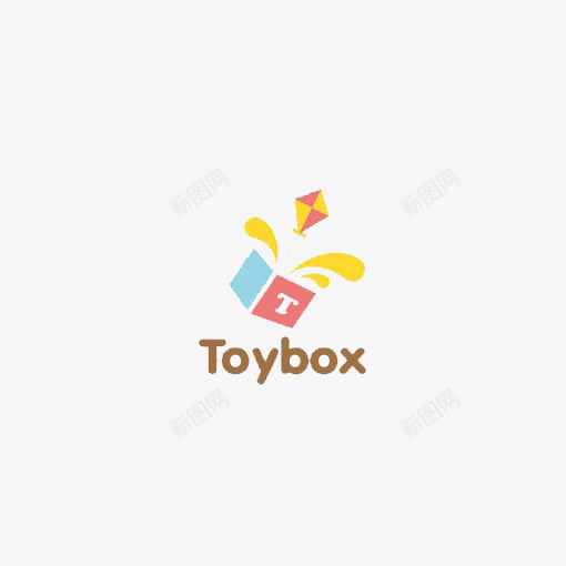 玩具盒子png免抠素材_88icon https://88icon.com TOYBOX 卡通玩具盒子 扁平化 童年 简约