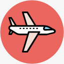 旅行素描手绘旅游飞机素材