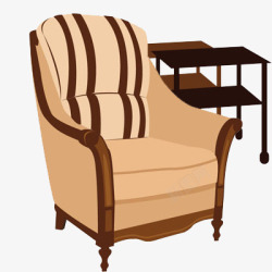 沙发椅组合沙发椅和滑动小桌子组合高清图片