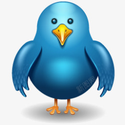 twitter蓝色小鸟装饰素材