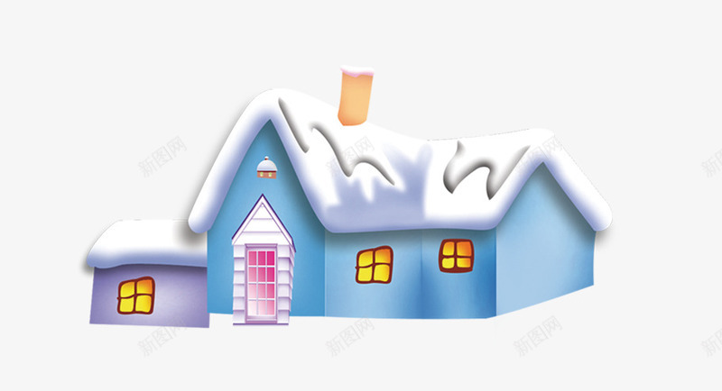 积雪的房屋png免抠素材_88icon https://88icon.com 冬季 冬树 屋子 积雪 雪屋