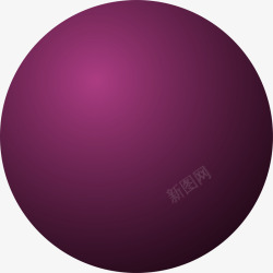 创意紫色圆球素材