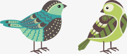 手绘虫鸟传统花鸟图标高清图片