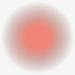 红色球型光晕装饰素材