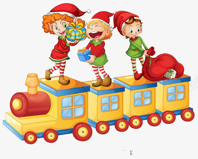 小火车上的儿童png免抠素材_88icon https://88icon.com 圣诞 玩具 节日 西方