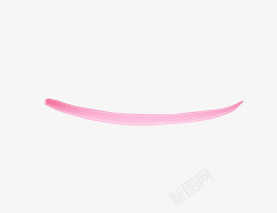 丝带线条渐变色粉红装饰素材