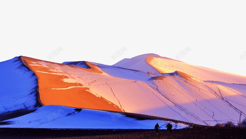 鸣沙山冬季风景png免抠素材_88icon https://88icon.com 冬季风景 旅游景区 著名景点 鸣沙山