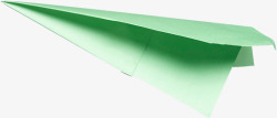绿色彩纸飞机素材