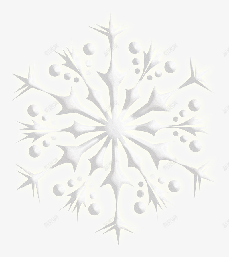 白色雪花png免抠素材_88icon https://88icon.com 一片雪花 冬季 图案 天气 手绘 白色的 美丽的雪花