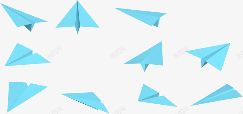 手绘合成蓝色的飞翔的纸飞机png免抠素材_88icon https://88icon.com 合成 蓝色 飞机 飞翔