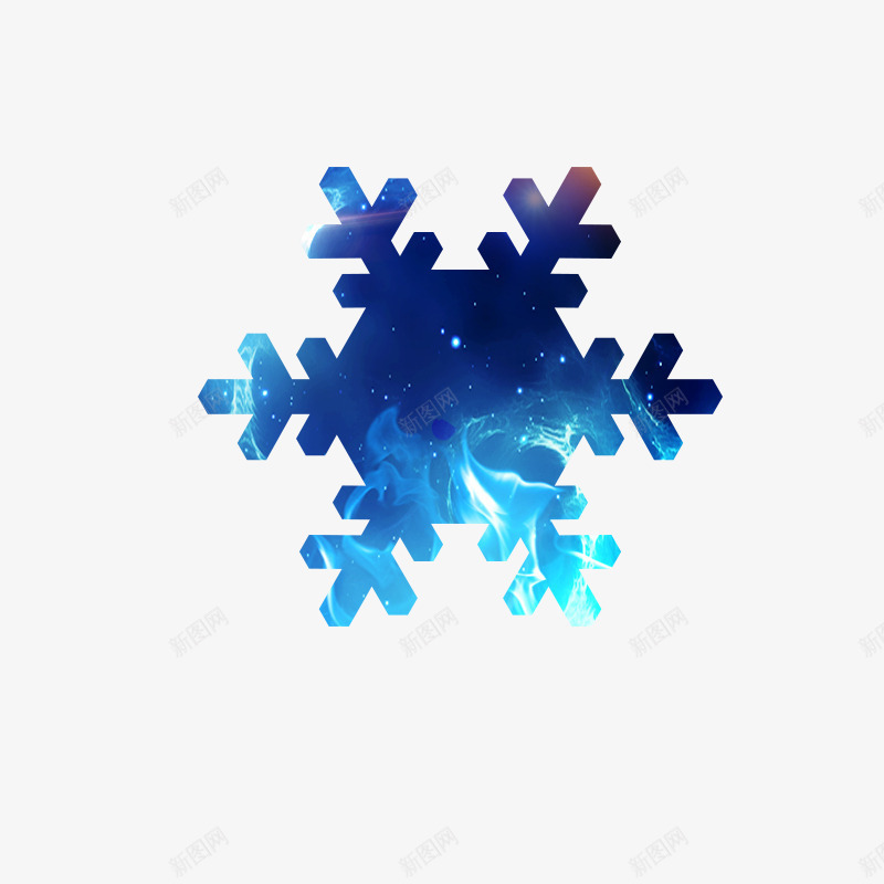 炫酷雪花png免抠素材_88icon https://88icon.com 炫酷 蓝色 雪花