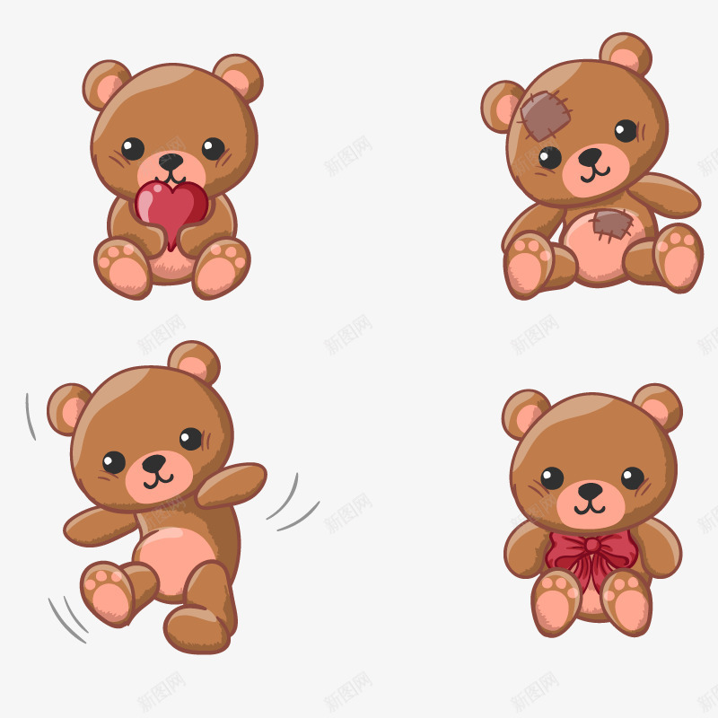 可爱玩具熊png免抠素材_88icon https://88icon.com TED 咖啡色 泰迪熊 玩具