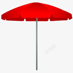 一把红色遮阳伞素材
