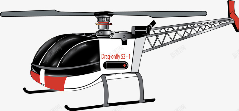 直升飞机手绘png免抠素材_88icon https://88icon.com 直升飞机 直升飞机矢量 飞机