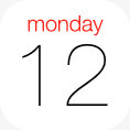 日历苹果iOS7图标图标