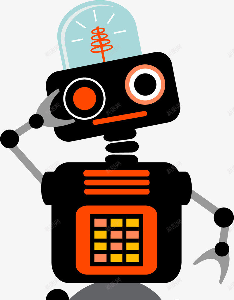 高科技机器人装饰图案png免抠素材_88icon https://88icon.com 卡通科技机器人 机器 机器人 机械 玩具 科技 高科技机器人