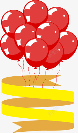 红丝带矢量图素材